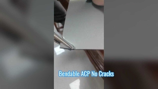 Duurzaam en onbreekbaar: demonstratie van het buigen van ACP-platen met hoge flexibiliteit