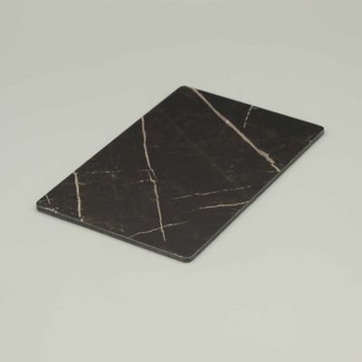 Grijzige en zwarte marmeren afwerking ACP-plaat - marmeren aluminiumcomposite-paneel