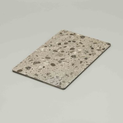 Terrazzo Acp plaat marmeren ontwerp Pvdf Aluminium Composite Panel 4mm 4x8ft