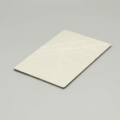 A1 B1 Jazz Wit Interieur Aluminium Composite Panel UV Resistance Marble Acp Plaat