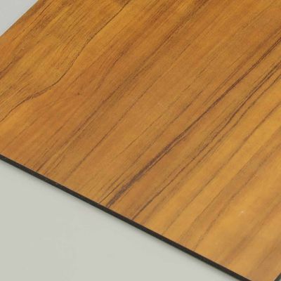 Teak aluminium legering Hout afwerking Acp-platen 0,3 cm Aluminium Pvdf coating