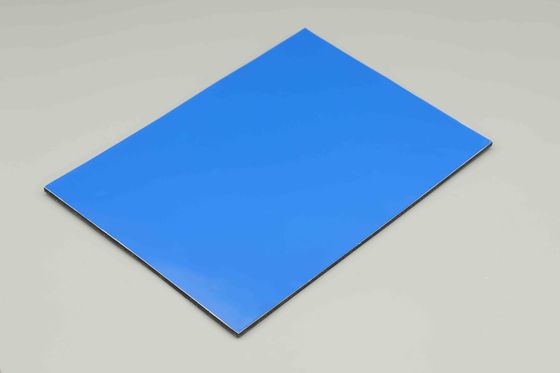 Hangend plafond zeeblauw Pvdf Aluminium coating boards Decoratie Spiegel Acp blad 244cm