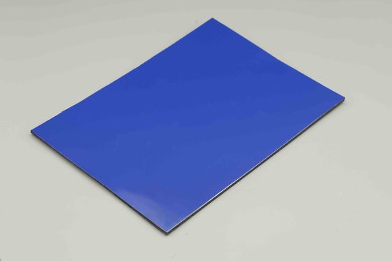 UVbestendig donkerblauw Duurzaam Pvdf Aluminium Composite Panel Cladding Lichte brandvertragende Acp-plaat