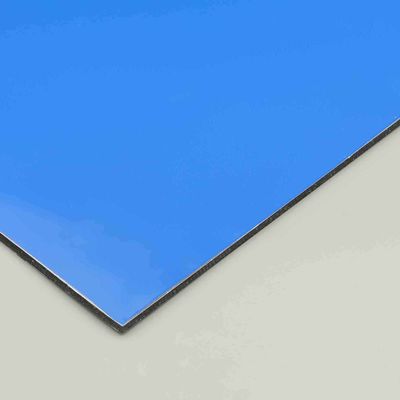 Blauw milieuvriendelijk PE aluminium composiet paneel | 4 mm 6 mm weerbestendig ACM-blad voor buitenbekleding en uithangbord