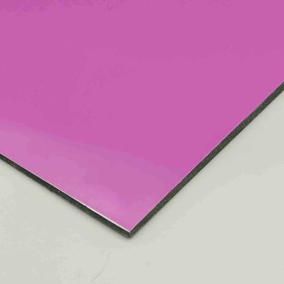 Paars 3 mm Pe Acp Acp dak 1220 x 2440 mm aluminium samengesteld paneel