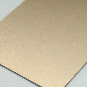 4 mm 1,22 x 2,44 m Huisbekleding Gepoetste zilver Acm HDPE buitencompositpanelen