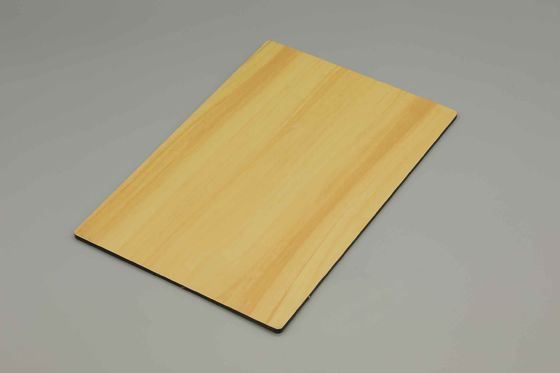 Houten afwerking aluminium composiet paneel voor buitenmuurbekleding | PVDF ACP-plaat 1220x2440mm