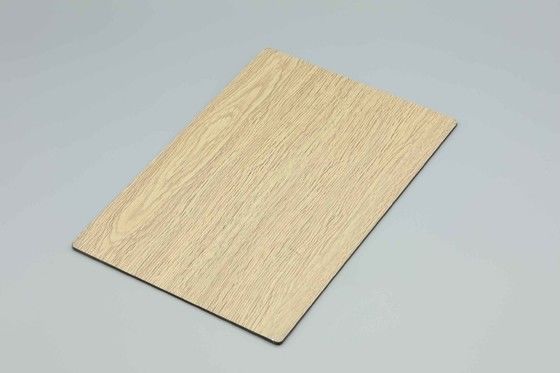 3 mm Pvdf bedekt met witte esdoorn houten aluminiumcomposite panel voor buitenmuur bekleding Acp panelen