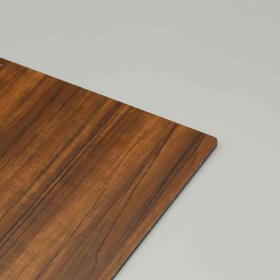 3mm 4mm Walnoothoutner Aluminium Composiet Paneel | Brandwerend ACP Plaat voor Binnen- en Buitenapplicaties