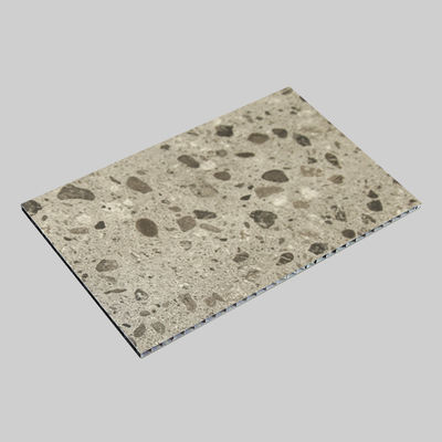 Anti Scratch Dark Terrazzo Aluminium Honeycomb Board 3 mm Buitenwandbekleding 1,22 x 2,44 m