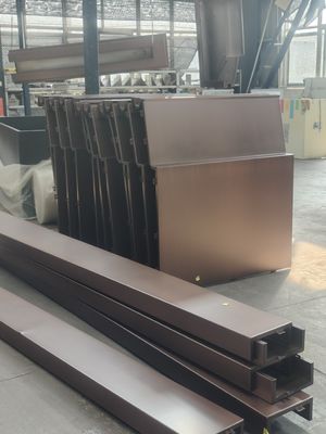 Aluminium legering paneel Koffie kleur Anti-multiple Erosie onconventionele vormen Aluminium Gevelwand Fluorkoolstof gecoate upgrade Buitenwand