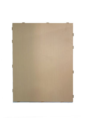 Houten conventioneel paneel Aluminium Gevel Muur Fluorkoolstof Gecoat duurzaamheid en weerbestand vlak glad