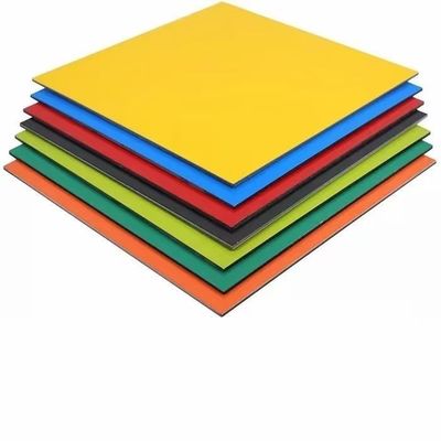 PVDF PE-gecoate ACP-panelen 2,44 m Eco-veilig Geurvrij voor binnen- en buitenmuurbekleding